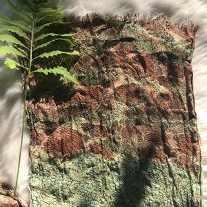 APT 9 Long Mutli Color Snake Print Soft Scarf